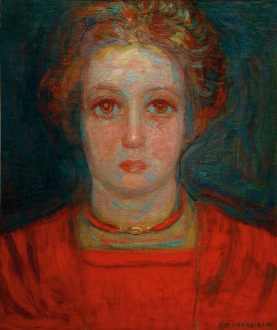 Retrato de niña de Piet Mondrian